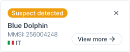 Suspect detected notification